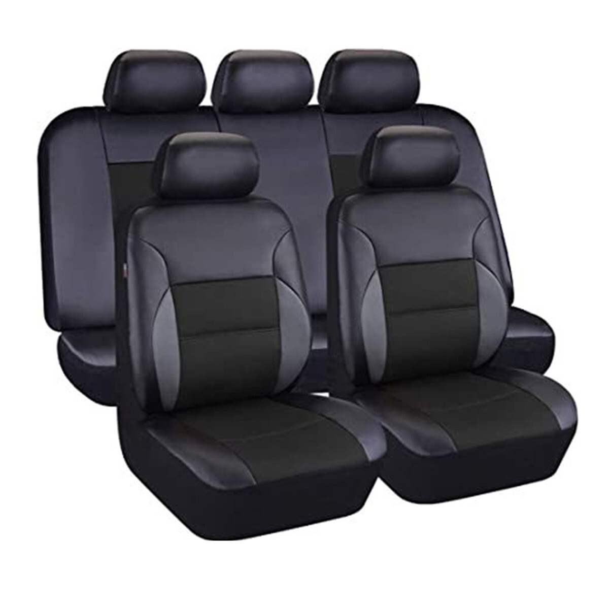 Car Seat Covers Full Set Breathable Cushion PU Leather Protector Accessories
