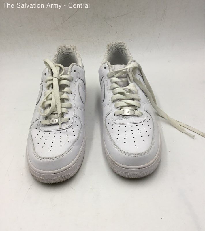 Nike Mens Air Force 1 '07 White Leather Lace-Up Sneaker Shoes Size 10