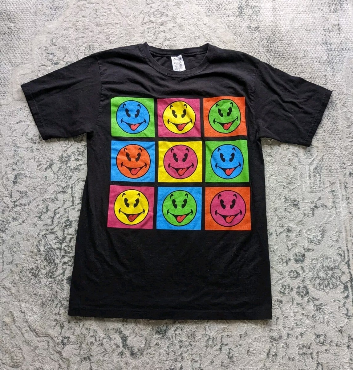 VTG 90s Andy Warhol Smiley Face Art Single Stitch T Shirt Size M/L  