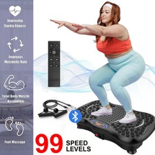 Vibration Plate Body Shaker Massage Fitness Machine Oscillating Power 3D Silent