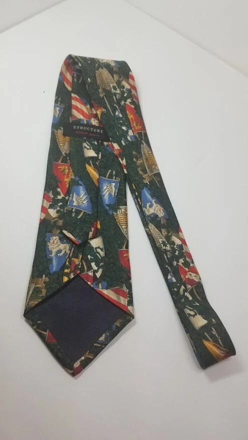 Structure 100% Italian Silk Regal Tie - Image 2 of 4