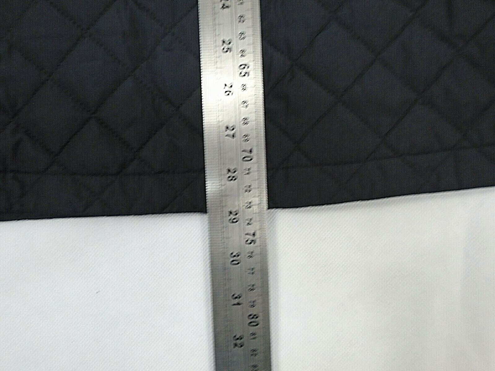 Lands' End Mens Quilted Jacket Black Padded Size L 38" 40" SLIM FIT