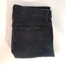 Joe's Mid Rise Skinny Black Distressed Woman's Jeans W29 L31