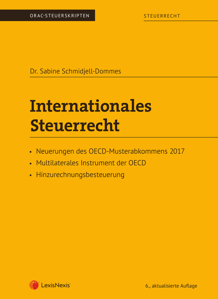 Thumbnail - Internationales Steuerrecht Sabine Schmidjell-dommes 9783700775980
