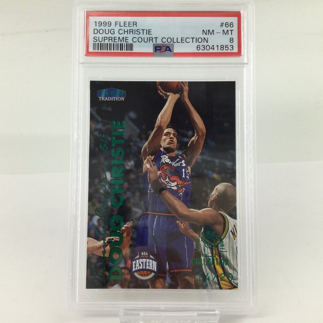 1999-2000 Fleer Supreme Court Collection Doug Christie 14/20 PSA 8 #66SC