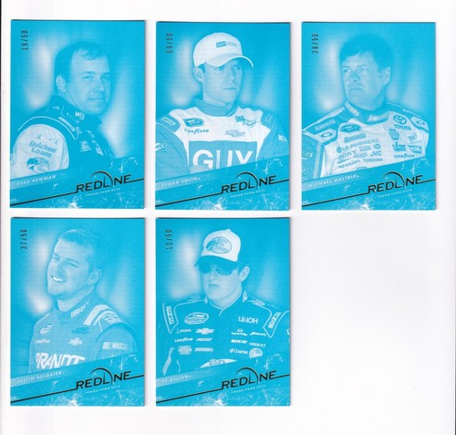 2013 Redline CYAN NUMBERED PARALLEL #5 Trevor Bayne #xx/50!-ONE CARD ONLY! - Picture 3 of 3