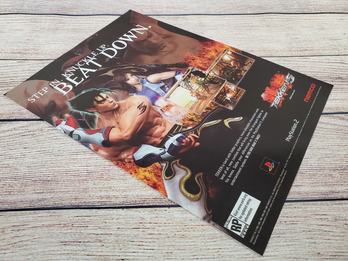 Tekken 5 Playstation 2 PS2 Magazine Promotional Ad Art Print