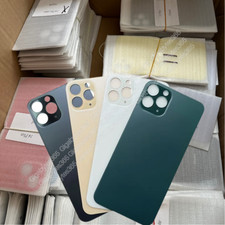 For iPhone 8 Plus X XR XS 11 12 13 14 Pro Max Back Glass Housing Cover Big Hole