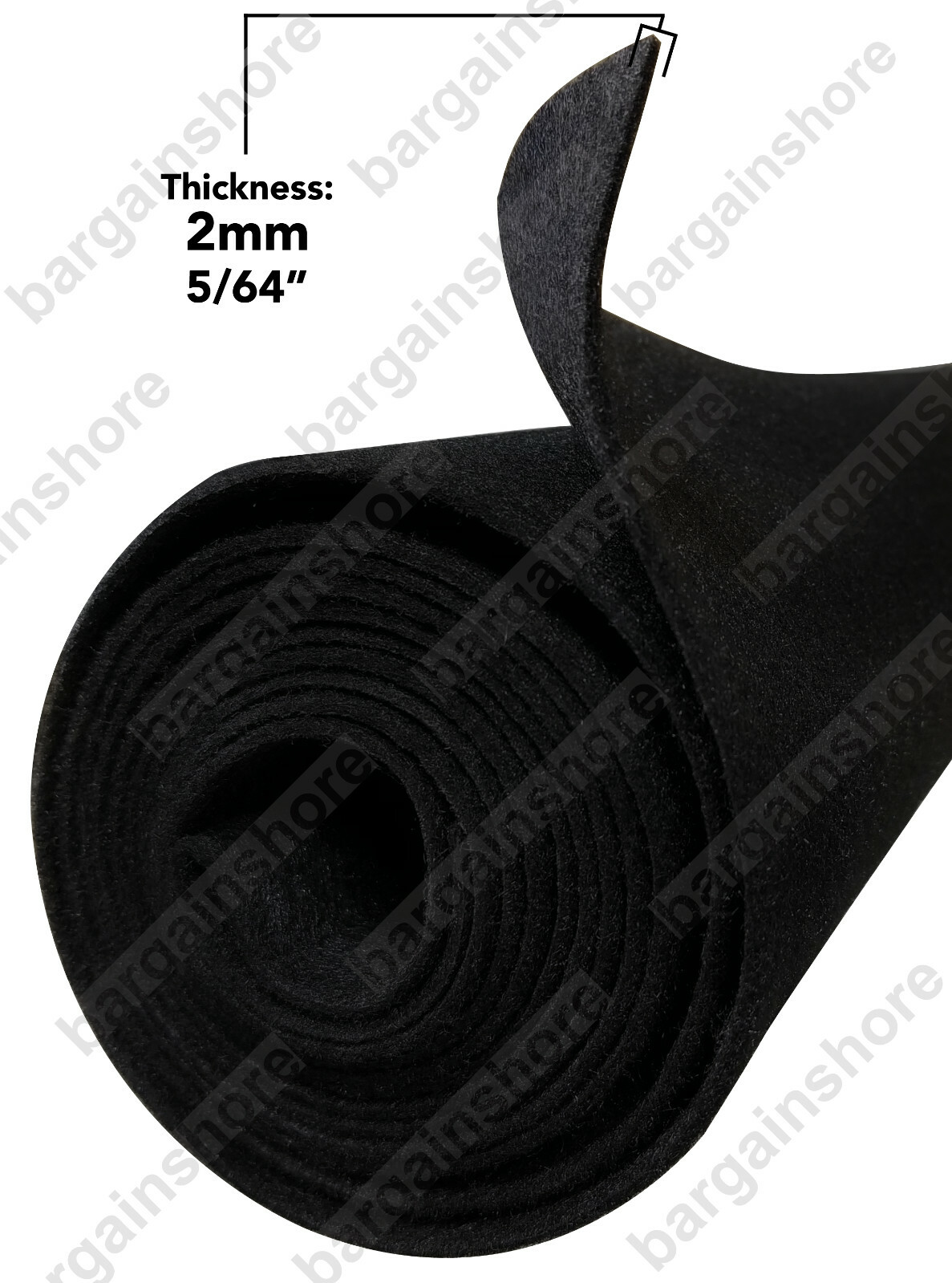 3ft x 4ft JET BLACK CAR SPEAKER BOX CARPET TRUNK LINER POLYM