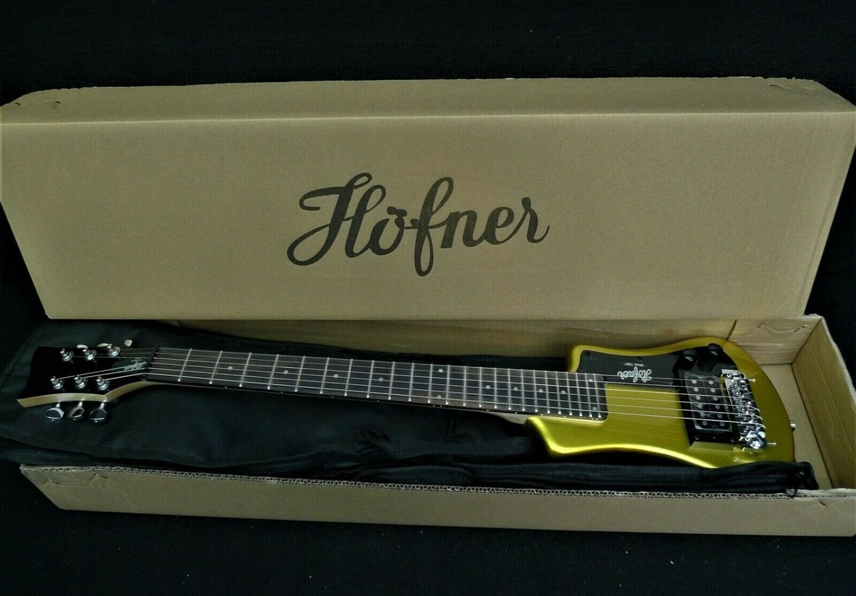 HOFNER HCT-SH-GT SHORTY TRAVEL Electric Guitar METALIC GOLD