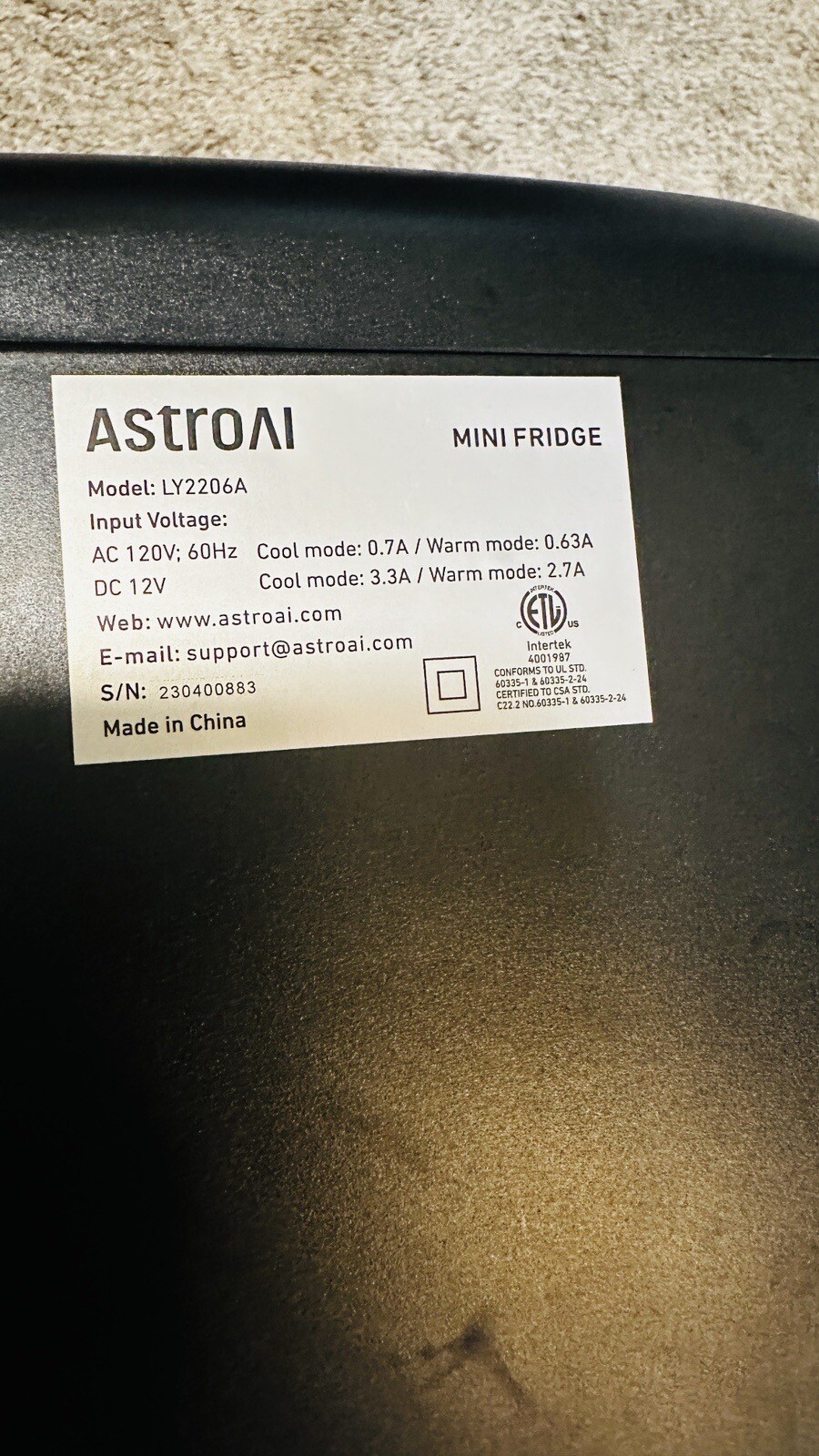 AstroAI 2.0 Gen Mini Fridge: 6L Cooler & Warmer for Bedroom, Cosmetics.