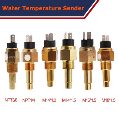 M14X1.5 M18 M16 Thread Water Temperature Sensor Sender  For Car Boat Water Temp 