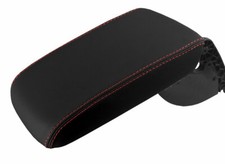 Console Lid Pull Over Armrest Cover Leather For Vw Passat 2011-2018 Red Stitch Console Lid Pull Over Armrest Cover Leather For Vw Passat 2011-2018 Red Stitch