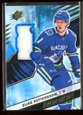2018-19 SPx Rookies Materials #REP Elias Pettersson *17745