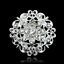 miniature 8  - Bridal Wedding Shine Rhinestone Crystal Flower Charm Brooch Pin Women Jewellery 