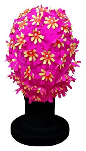 BLUE REEF Aries Polyester Elasticated Swimming Hat Flower Cut Out Multicolour - Picture 28 of 41