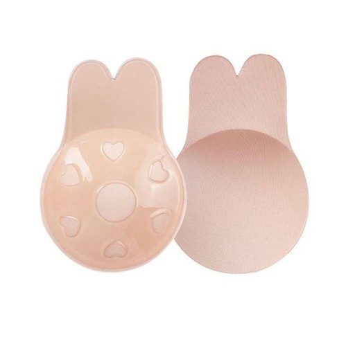 Women Invisible Rabbit Brassy Tape Breast lift Lifting Bra Silicone Nipple Cover - Picture 3 of 6