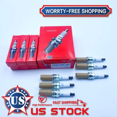 OEM 6PCS Spark Plugs For NGK 95350 12290-R9P-A01 DILZKR7B11G HONDA MDX TLX RLX