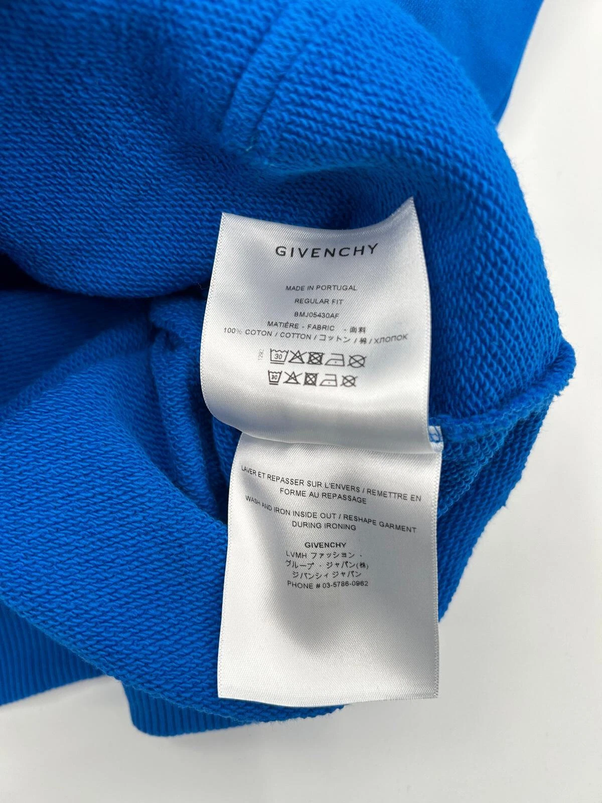 Felpa con cappuccio Givenchy Ocean Blue Address