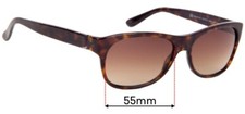 SFx Replacement Sunglass Lenses Fits Gucci Gg1573/s - 55mm Wide