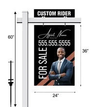 Real Estate Sign, Vinyl PVC Real Estate Sign Post  White  5' , For Sale Sign