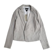 RW&Co Grey Open Front Blazer Jacket Uk Women's Size XXS Bnwt EE864