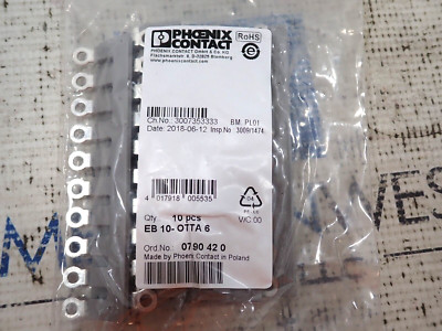 New Phoenix Contact EB 10-OTTA 6 Jumper Link Bridge Quantity 10 in bag