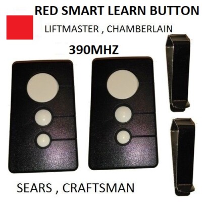Craftsman Garage Door Opener Comp Visor Remote Control  For Red Smart Button 2PK
