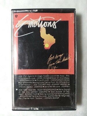Emotions - Cassette Tape Lionel Richie Phil Collins Barry Manilow Air Supply 