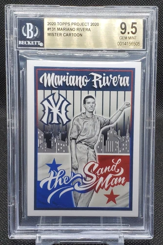 Topps Project 2020 MARIANO RIVERA #131 Mister Cartoon BGS 9.5 Gem Mint YANKEES