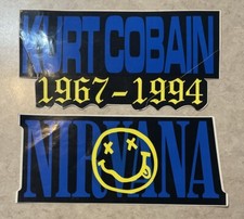 Kurt Cobain 1967-1994 Sticker Original Promo LARGE 5&rdquo;x9.5&rdquo; Nirvana Bumper