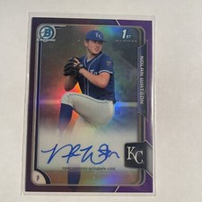 2015 Bowman Draft Chrome Pick Purple Refractor /250 Nolan Watson #BCA-NW Auto
