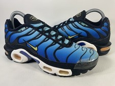 Nike Air Max Plus Tn Hyper Blue Black White Yellow Men Size 5 Rare BQ4629-003