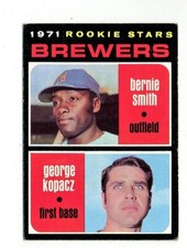 1971 TOPPS MILWAUKEE BREWERS ROOKIE STARS #204 ROOKIE CARD 