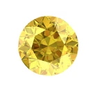 Lab Created Yellow Sapphire Corundum AAA Round Loose Gemstones (2mm - 15mm)