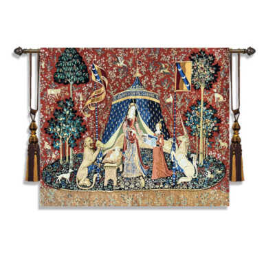 My Sole Desire The Lady&The Unicorn Medieval Art Jacquard Tapestry Wall Hanging