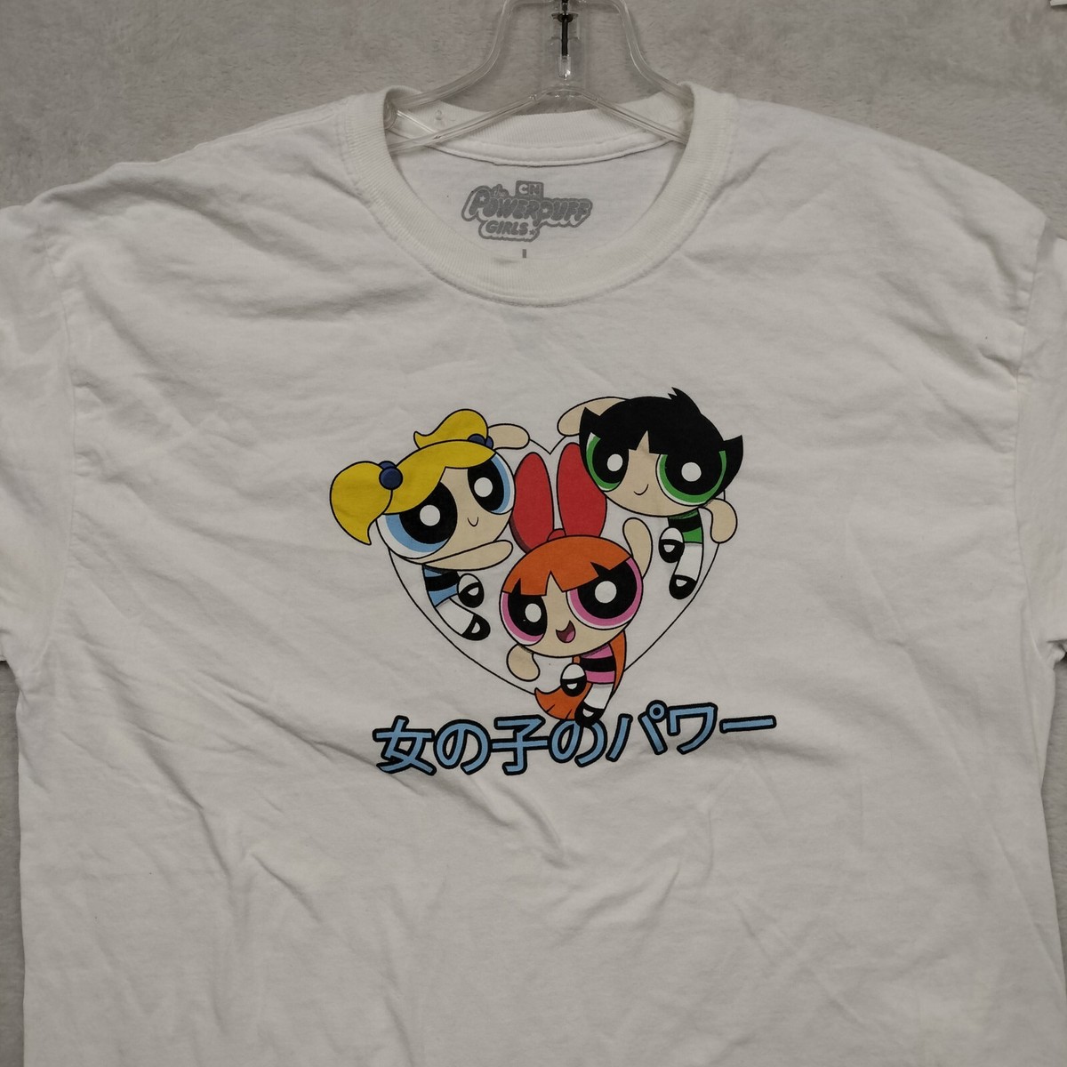 トップス vintage powerpuff girjs tee dr Vintage Style THE POWERPUFF GIRLS Cartoon Network T-Shirt