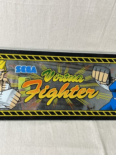 Vintage Sega Virtua Fighter Arcade Mirror Marquee 1984 Retro Game Collectible - Picture 3 of 9