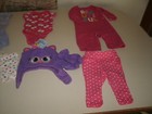 Girls 8 piece mixed clothing lot size 6-12 months and 12 months