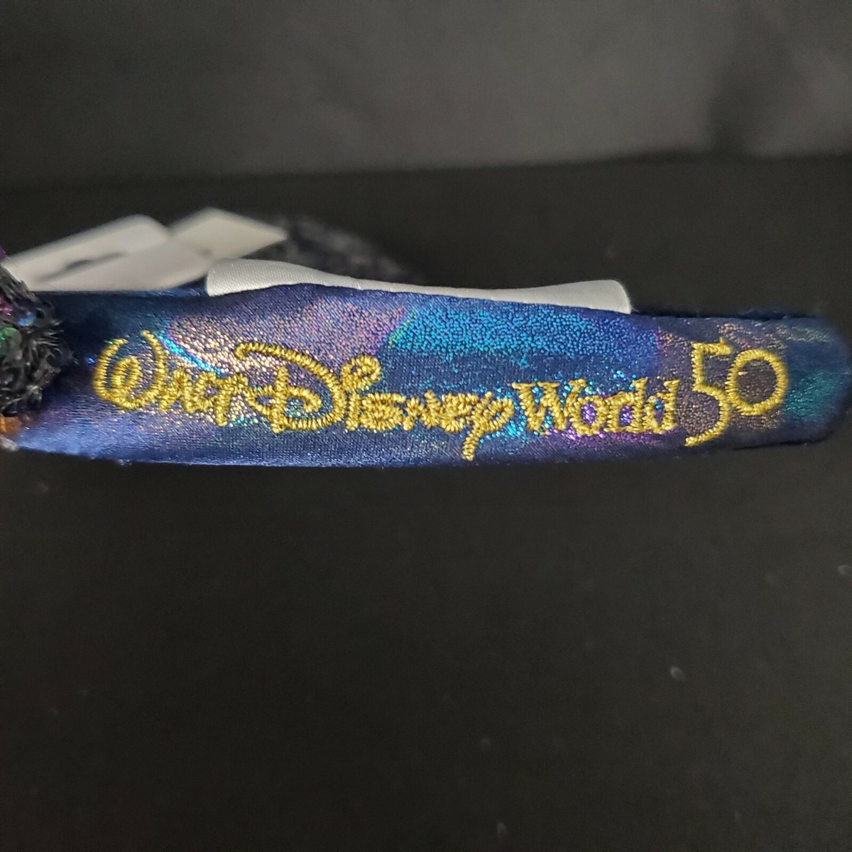 Walt Disney World Minnie‎ Mouse Rare 50th Anniversary Blue Sequin Glitter Ears NEW: Sparkling Blue Sequined Minnie Ears Arrive at Elias  main image 2