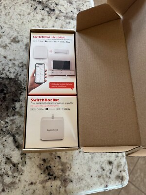 SwitchBot Bot Combo Pack - Hub Mini & Smart Switch Button Pusher Wireless App