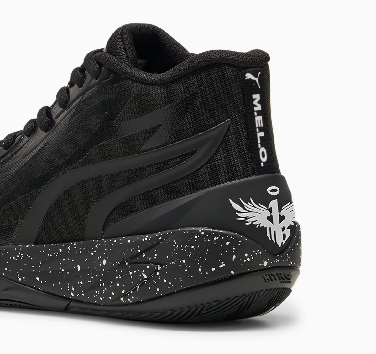 Puma Lamelo Ball MB.02 Black Speckle White Oreo Size 4JR-7Y MB02