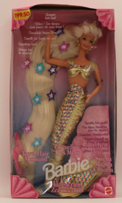 Barbie Jewel Hair Mermaid Doll Foreign Language Edition Mattel #14586 NRFB