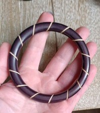 Bracelet Jonc – Design Moderniste En Résine Noir – Signé ISAKY Paris – N°2 – Occasion