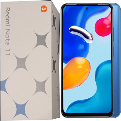 BNIB Xiaomi Redmi Note 11 4G Fan Festival Ed. Blue 128GB + 4GB Dual-SIM Unlocked