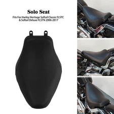 Driver Solo Black Seat For Harley 2006-2017 Deluxe FLSTN Heritage Softail FLSTC