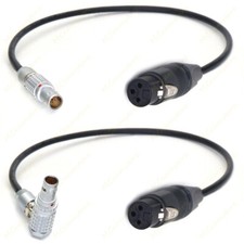 ARRI ALEXA MINI LF Camera Audio Line,XLR 3 Pin to 0B 6 Pin Male Plug Audio Cable