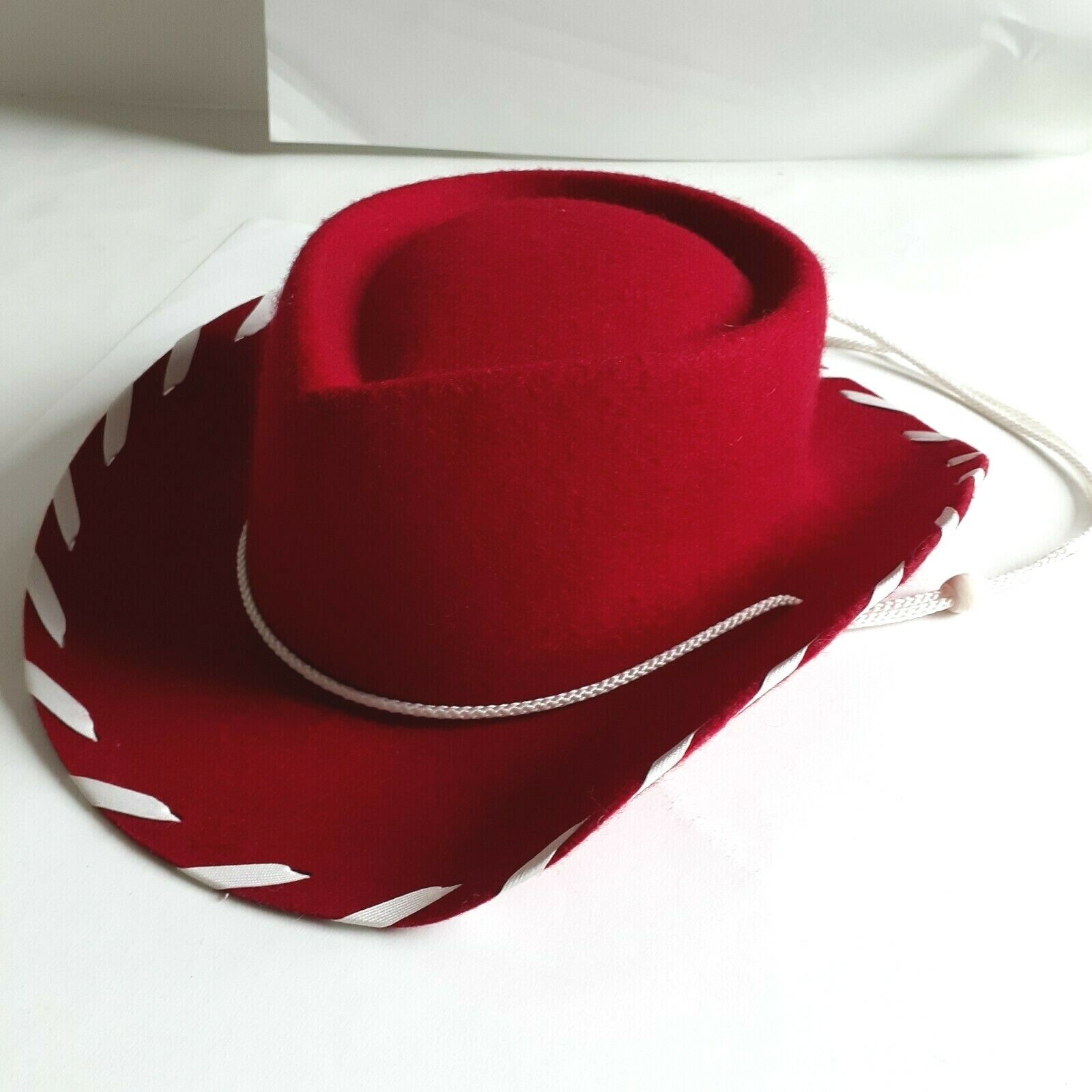 VINTAGE RED COWBOY HAT 100% Wool, Youth Size XL, … - image 3