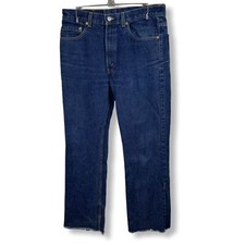 Levi's 517 Jeans Mens 34x36 Blue Boot Cut Dark Wash Denim 100 Cotton