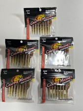 Lot of 5 Leland Crappie Magnet™ Slab Magnet Soft Body Lures Dude New